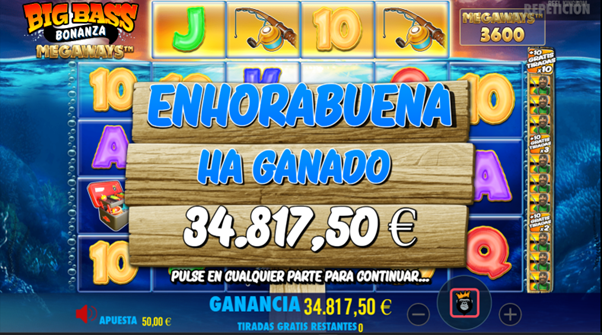 ¡Premio de más de 34 mil € en una de nuestras slots!