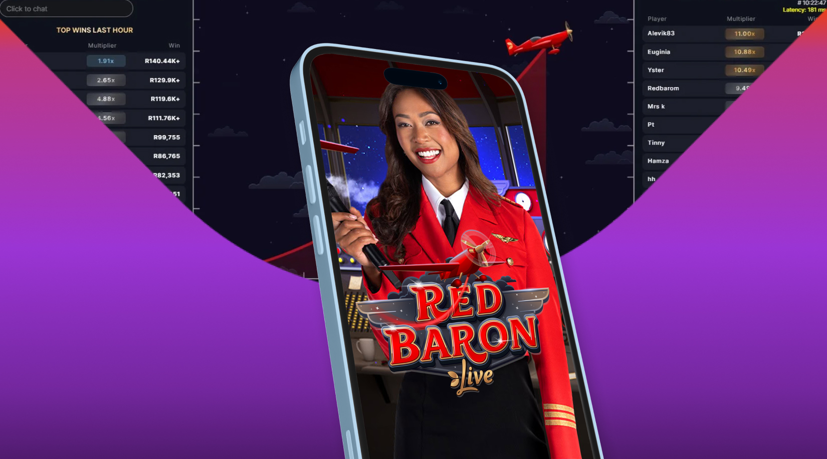 Reseña de Red Baron de Evolution: un juego crash con crupier en vivo