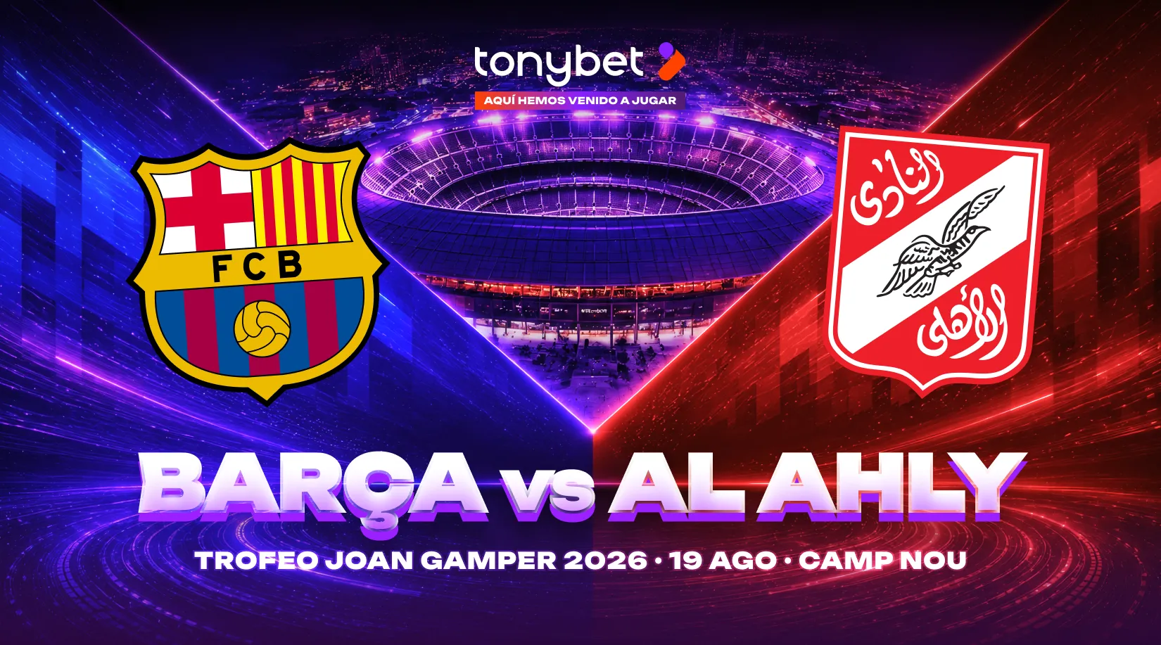 FC Barcelona vs Al Ahly — Pronóstico y Apuestas Trofeo Joan Gamper 2026 (19 Ago)
